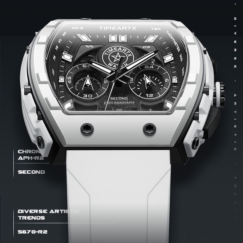 TimeArtx Casual Everyday Chronograph Watch, 30mm Water resistant, Calendar