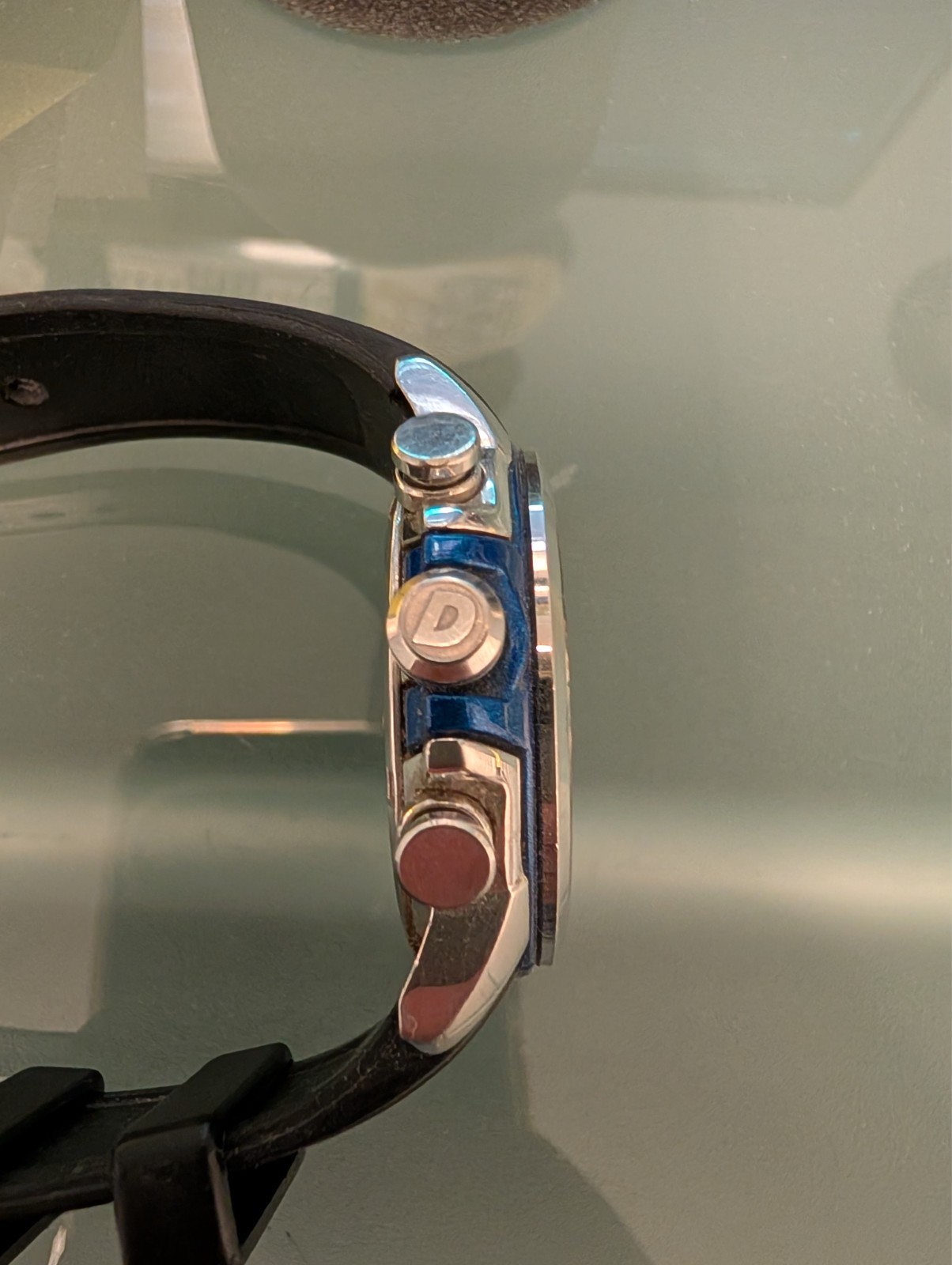 Citizen Eco-Drive mens watch B612-S082757 with Blue and Silver Case