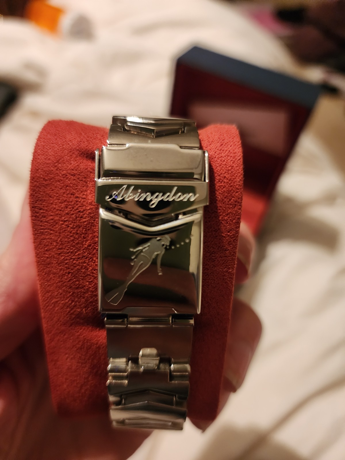 Abingdon Marina Automatic 200m Diver 44mm Date SS Bracelet Box Manual