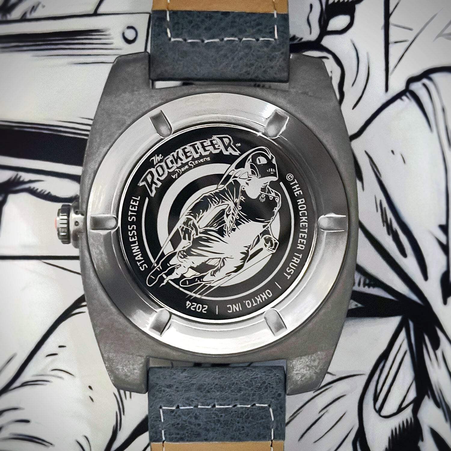 The Rocketeer “First Flight” Watch – Gold or Silver Limited Edition by Okkto