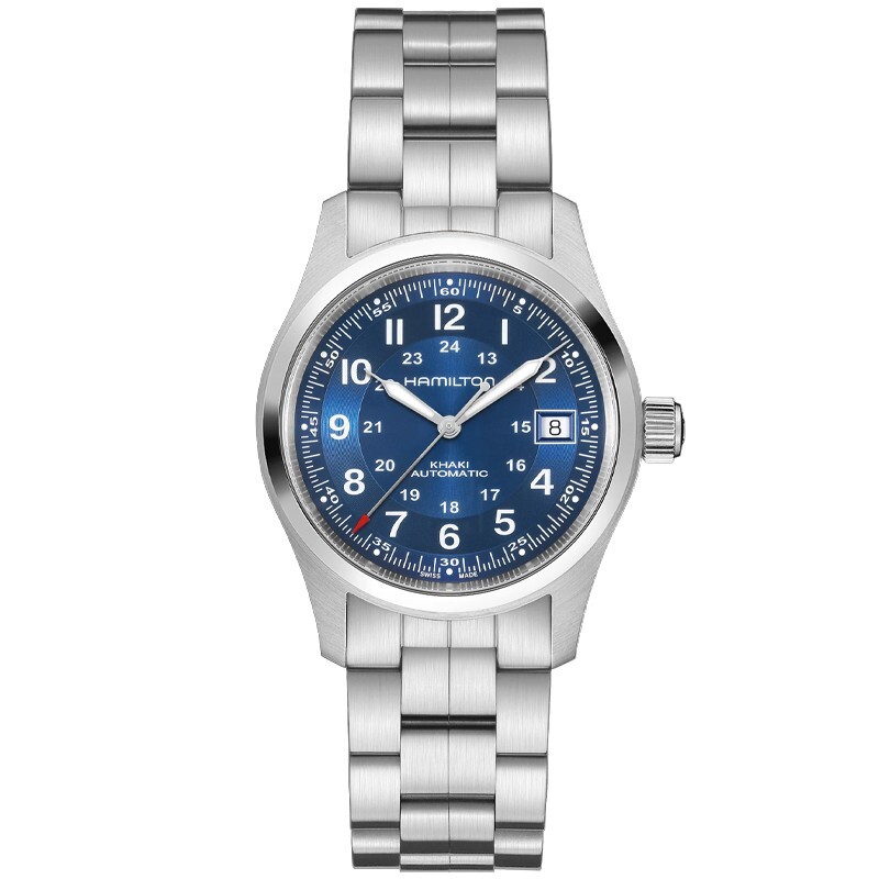 New Hamilton Khaki Field 38MM Blue Dial Steel Men’s Watch H70455140