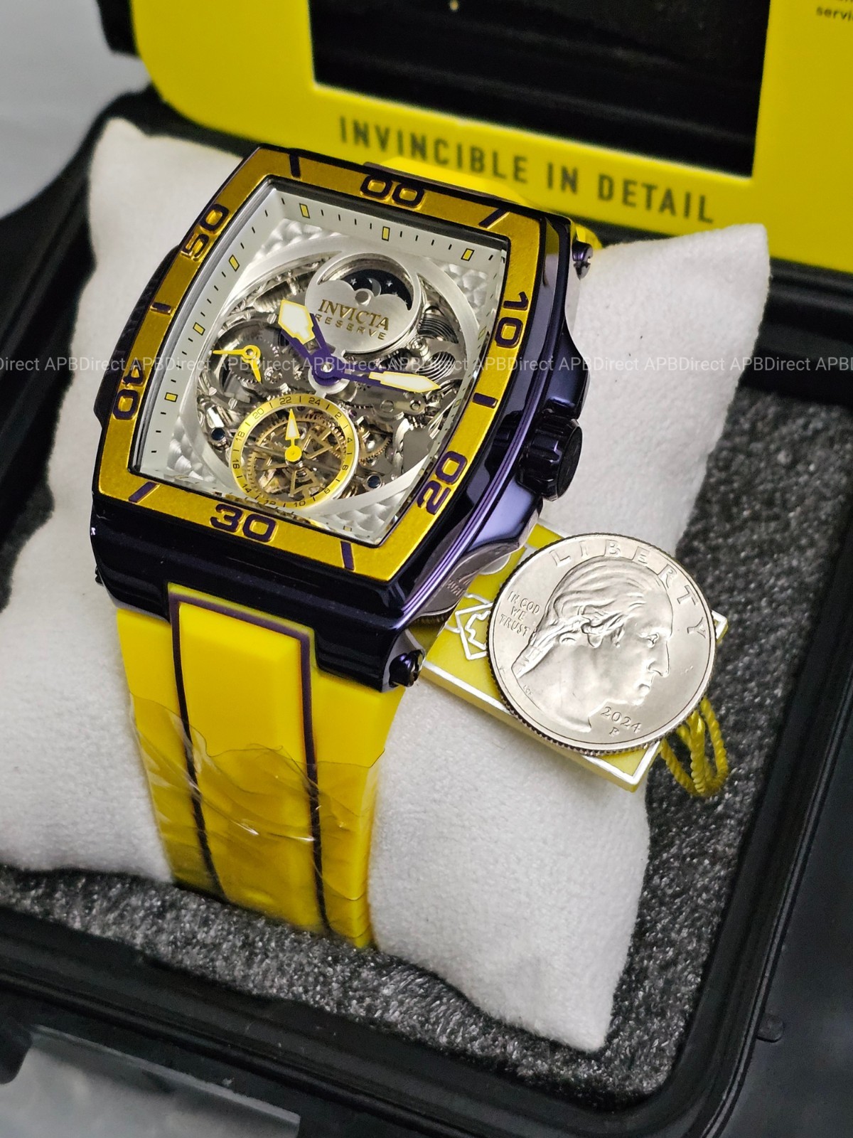 Invicta S1 Rally – DIABLO – Dual Time Automatic Dark Purple Reserve Mens Watch