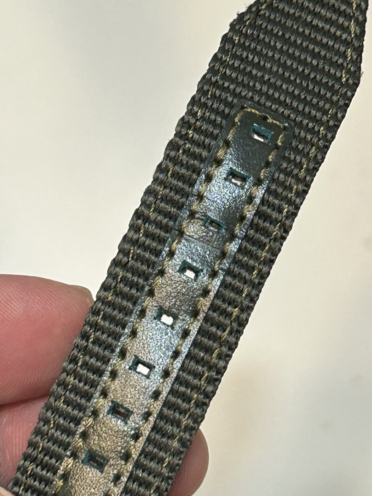 Authentic Bulova Hack 96A259 VWI Military Watch Band – Green Nylon Strap 38mm