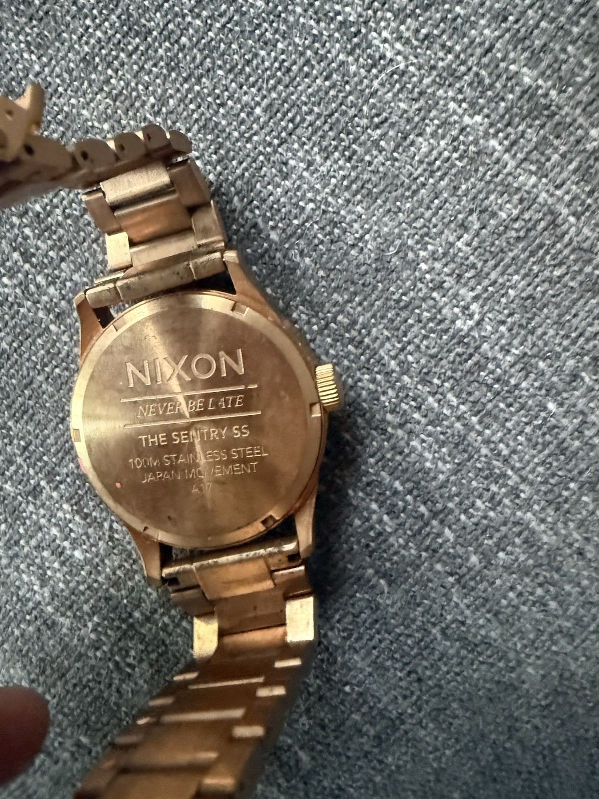 Nixon The Sentry SS Gold Stainless Steel Men’s Watch- 42 MM
