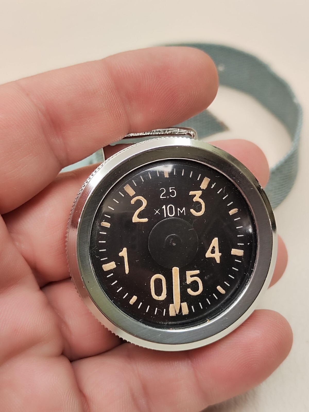Diver with depth gauge 1988 Military diving wristwatch G-5 USSR No. 584