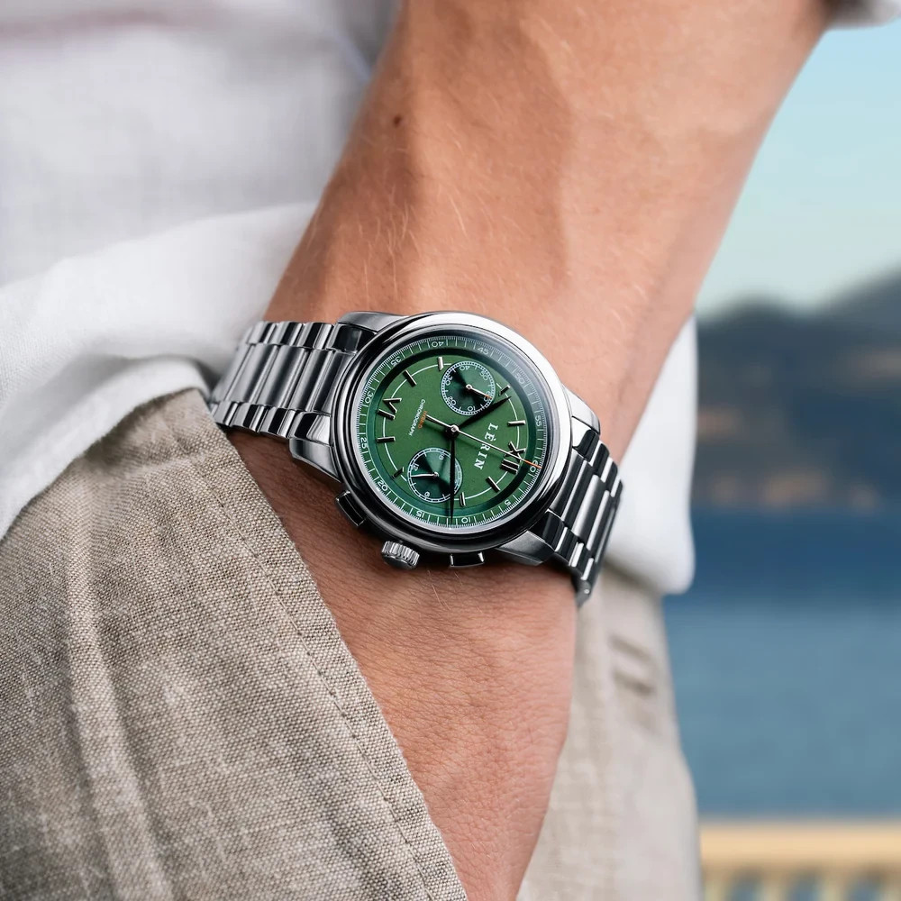 LÈRIN Hybrid Chronograph – Pine Green Steel