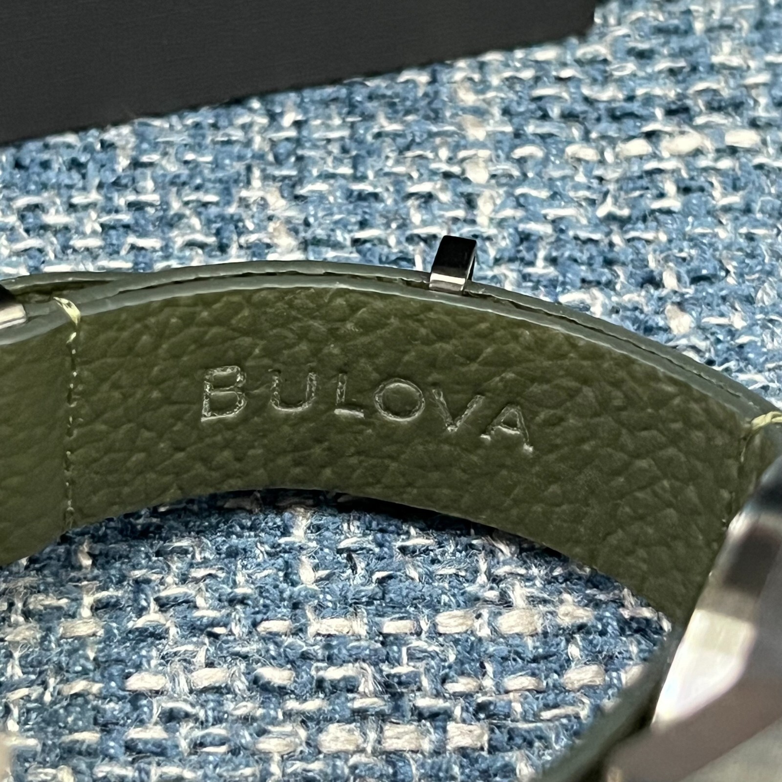 Bulova Hack 98A255 Automatic 38MM Black Dial Leather Strap Men’s Watch *New