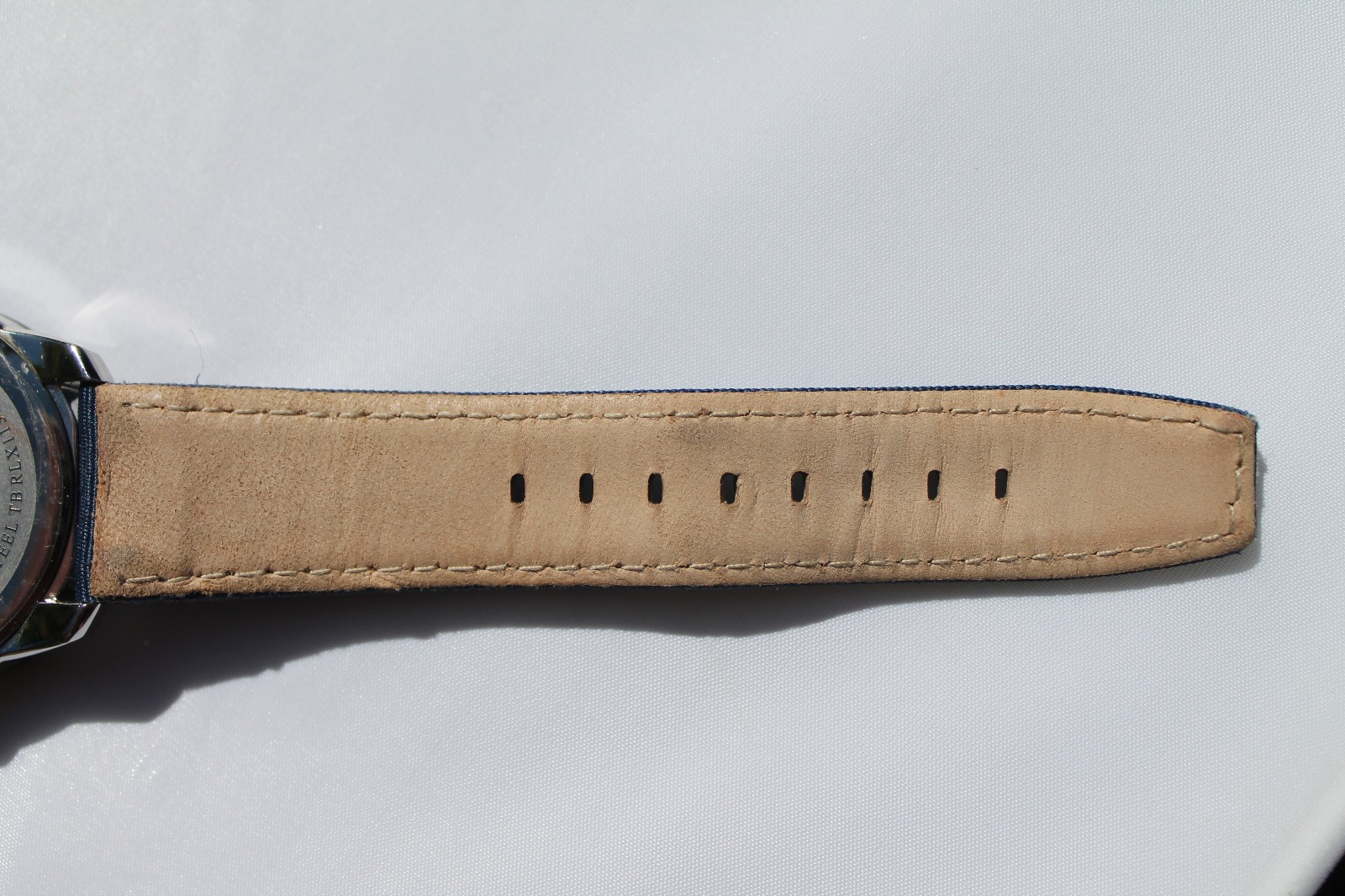 Tommy Bahama Relax RLX1139 Regatta Mens Watch Blue Dial Canvas Leather Strap