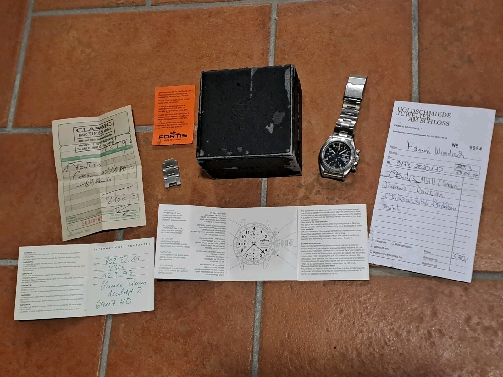 Fortis 602.22.142 Official Cosmonauts Cronograph Automatic Lemania 5100