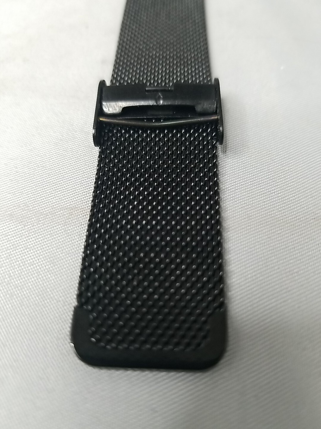 Men Fashion Slim Mesh Stainless Steel Waterproof Casual Quartz Wrist Watch Black
