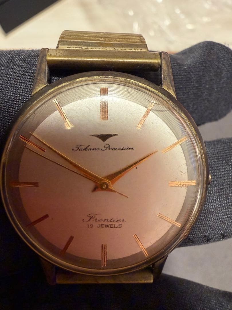 Takano Precision Frontier Manual Wind 19 Jewels Champagne Watch