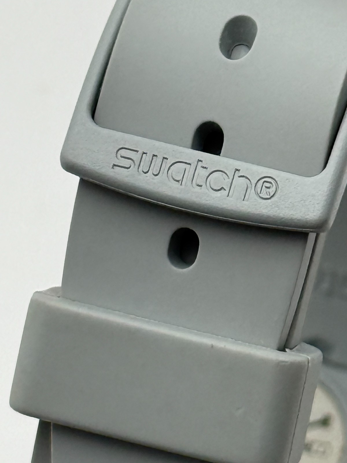 Swatch WHAT IF…GRAY? SO34M700 33mm Square Bioceramic Quartz Day-Date