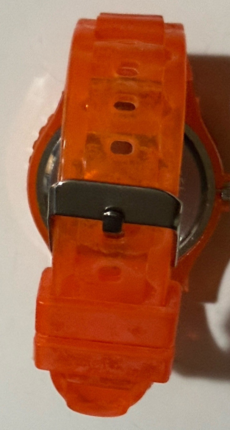 Orange Silicone Wrist Watch