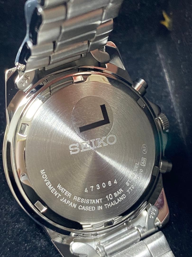 SEIKO White Silver New Chronograph