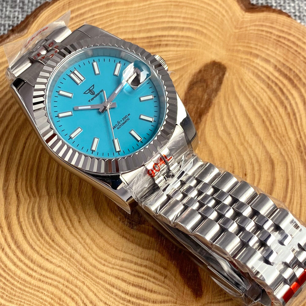 Tandorio 36mm/39mm Fluted Bezel Japan NH35A Sapphire Glass Auto Men Watch Date