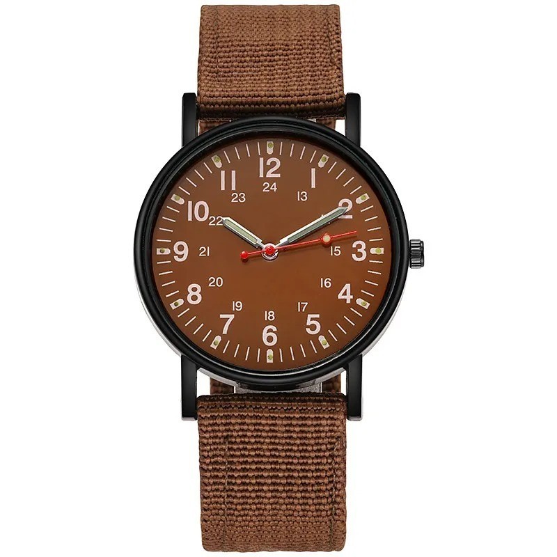 Military Watch Army Durable Luminous Man Wristwatch 12Hours Dial Nylon Strap USA