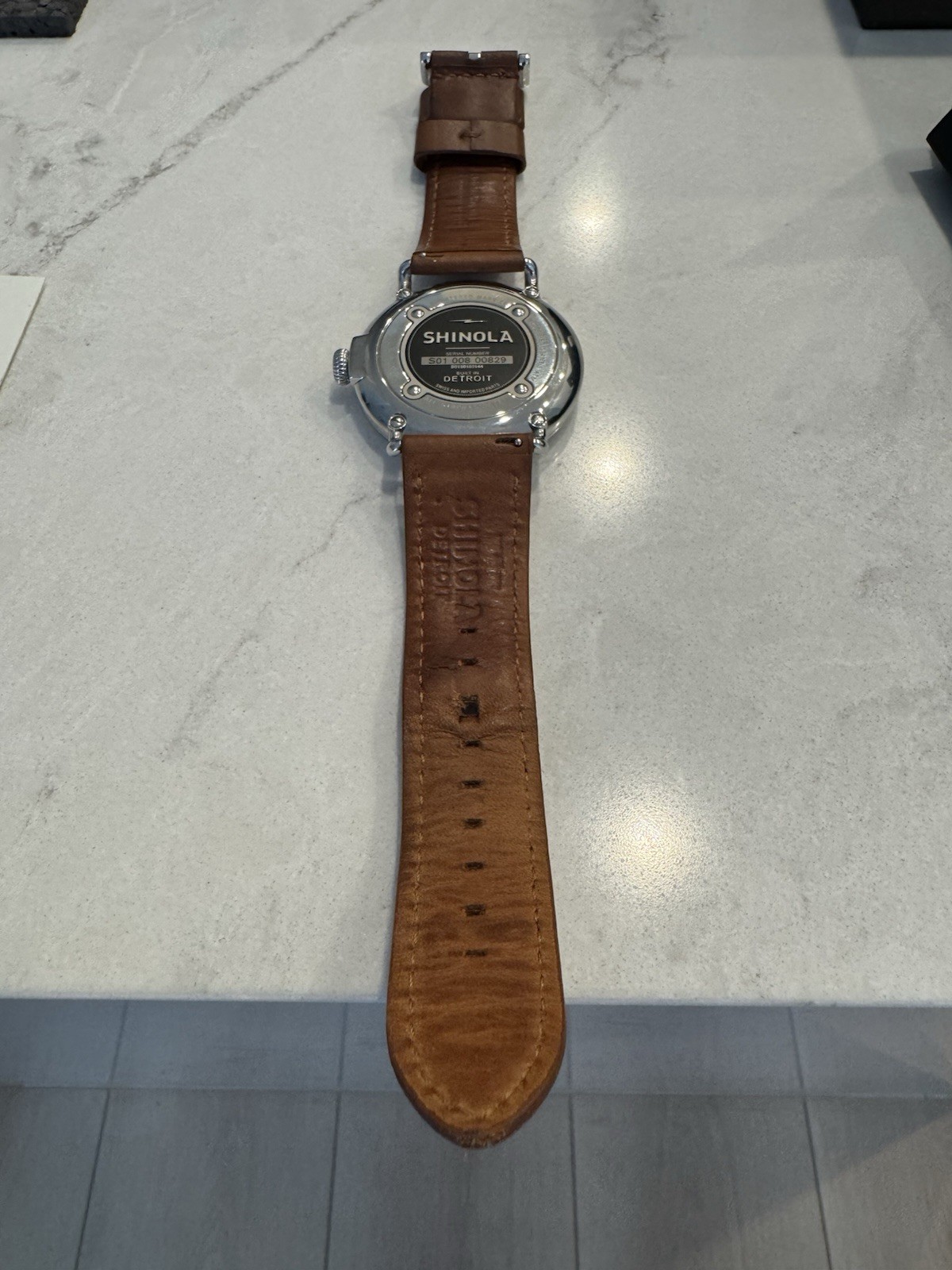 Shinola Runwell 47mm Silver Stainless Steel