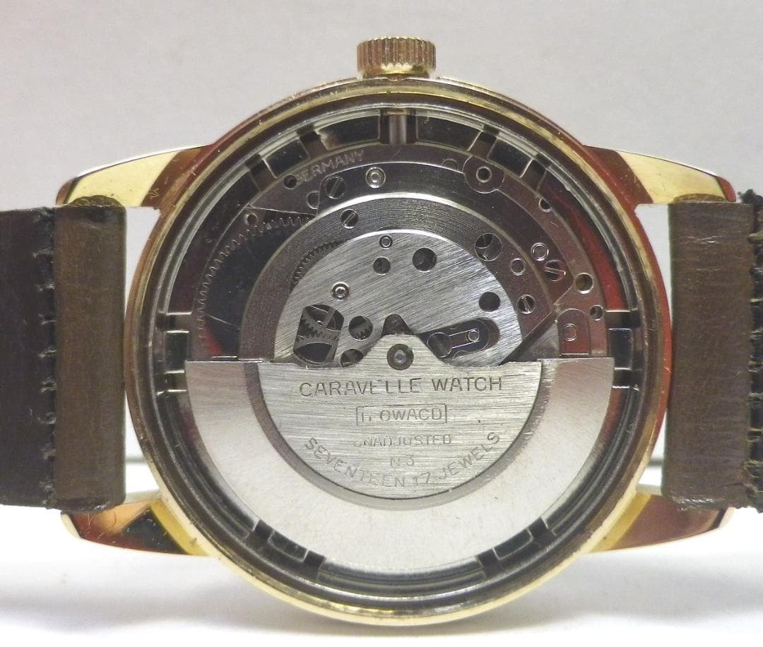 70’s Antique CARAVELLE Watch Novelty rare