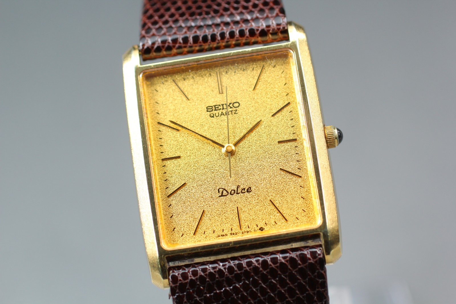 [Near MINT] Seiko Dolce 9521-5090 Gold Dial 26mm Quartz Men’s Watch From JAPAN