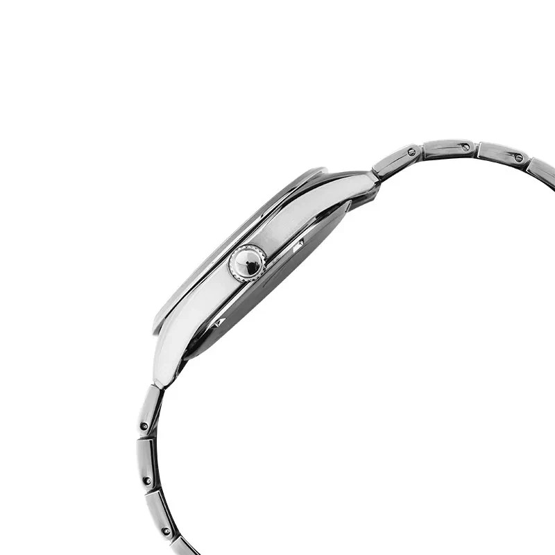 SEIKO Women Ladies SUR351P1 Orange Salmon Dial Quartz Stainless Steel