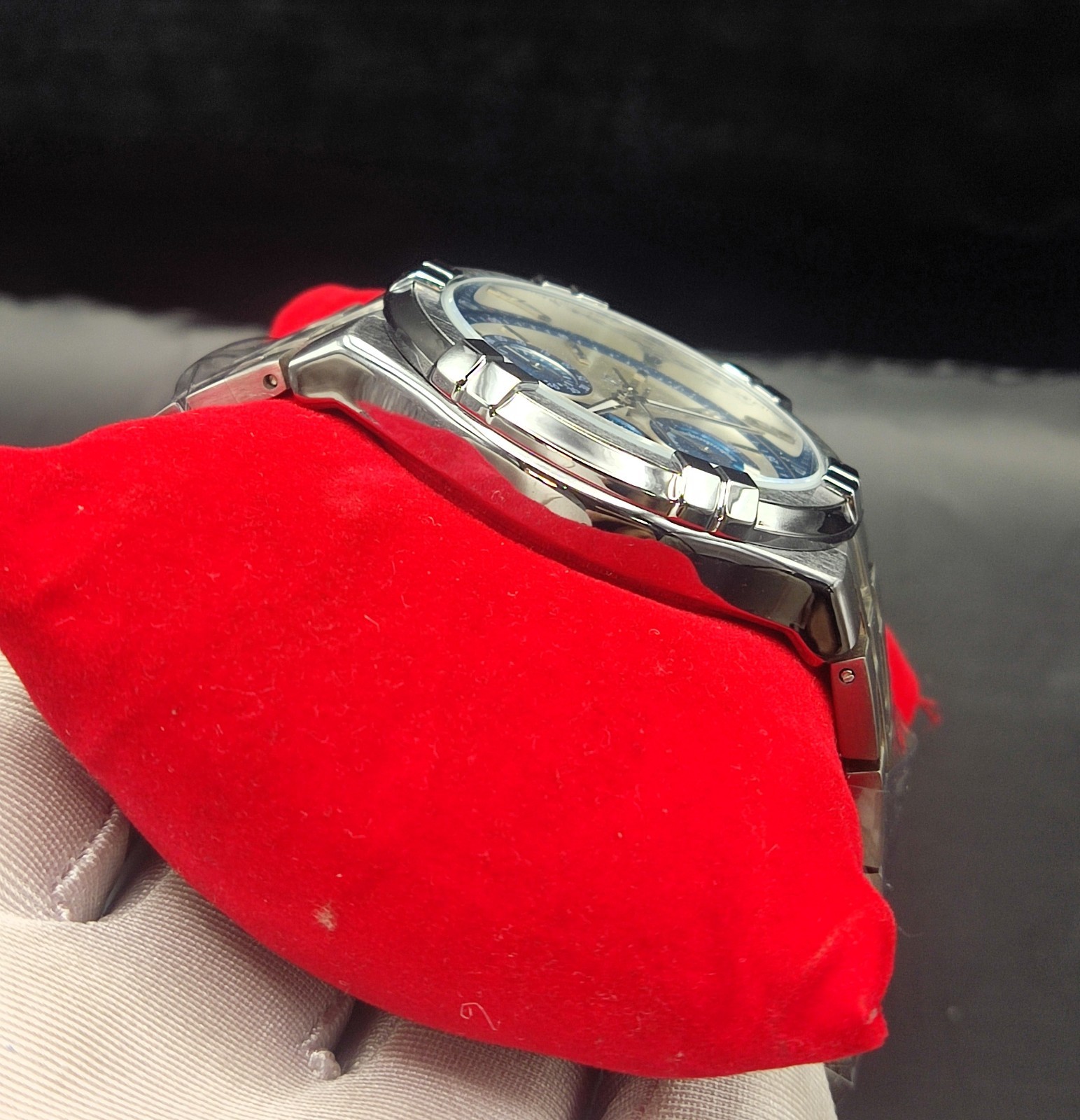 #Refurbished Maurice Lacroix Chronograph Silver Dial Analog Men’s Wrist Watch