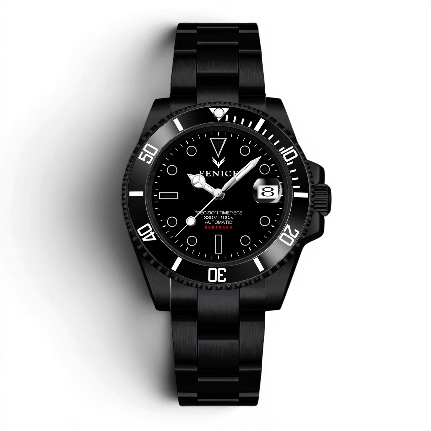 Phoenix Subtrack Dumbledore Noir 10ATM Automatic Watch with Miyota Movement