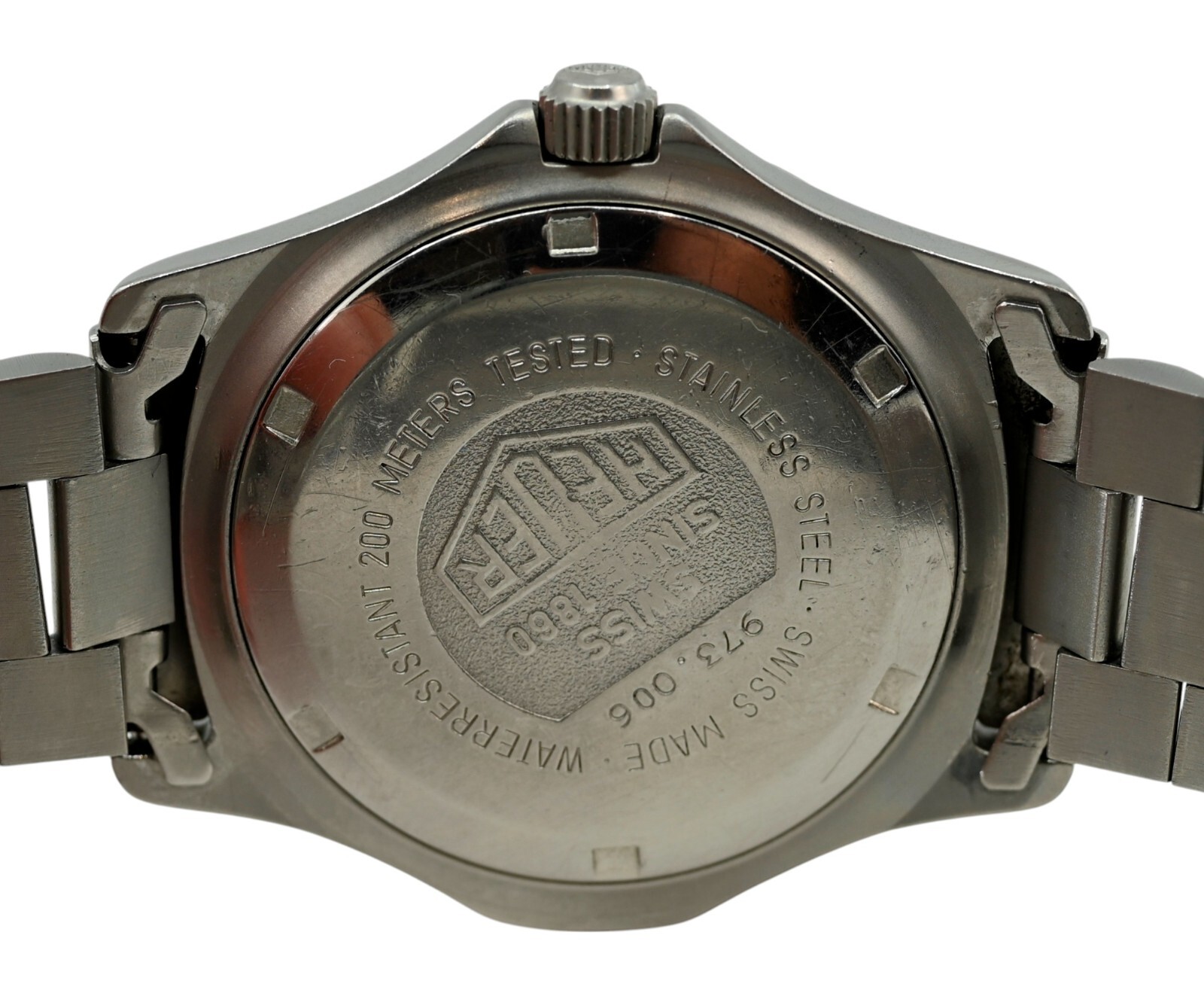 RARE Heuer Only (Pre-Tag) 37mm Men’s Professional 2000 Series Watch Ref 973.006!