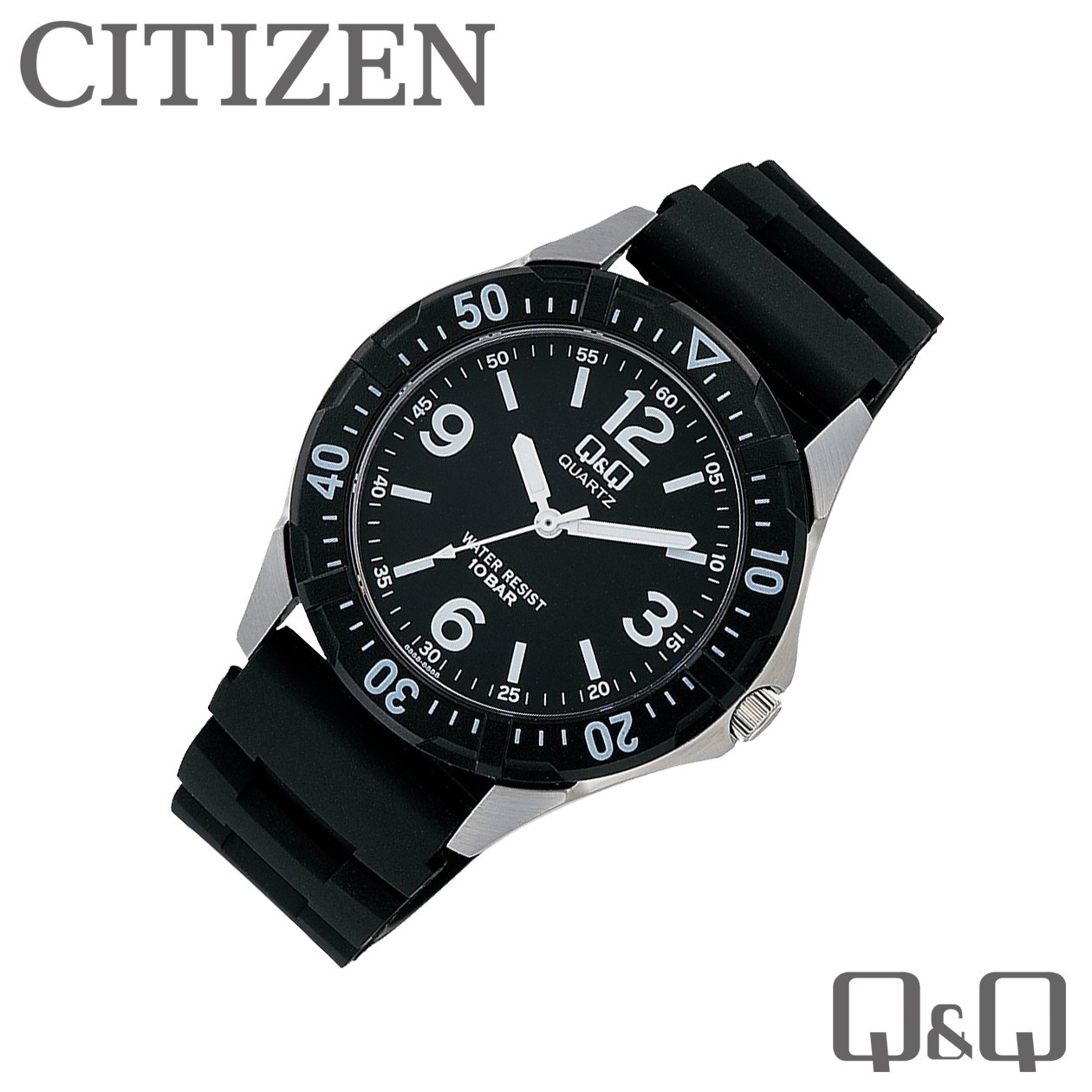 CITIZEN Q&Q W376-305 Sport Watch Water Resistant 100m (10ATM) JDM Model