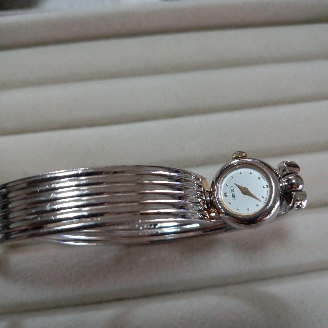 SEIKO Ladies Bangle Watch Quartz Combination Color