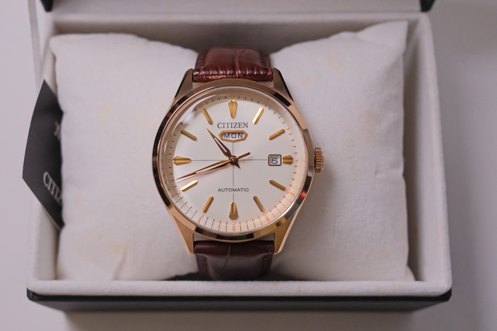 Citizen Automatic C7, Rose Gold, with tags and box