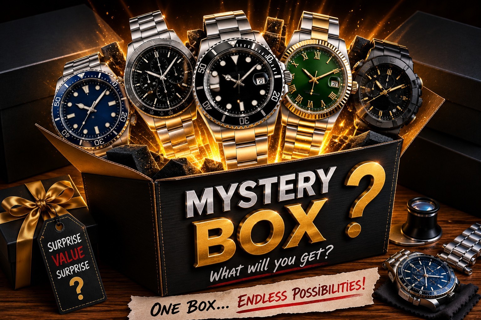 Mystery New Watches Lot of 4 Watches Men’s