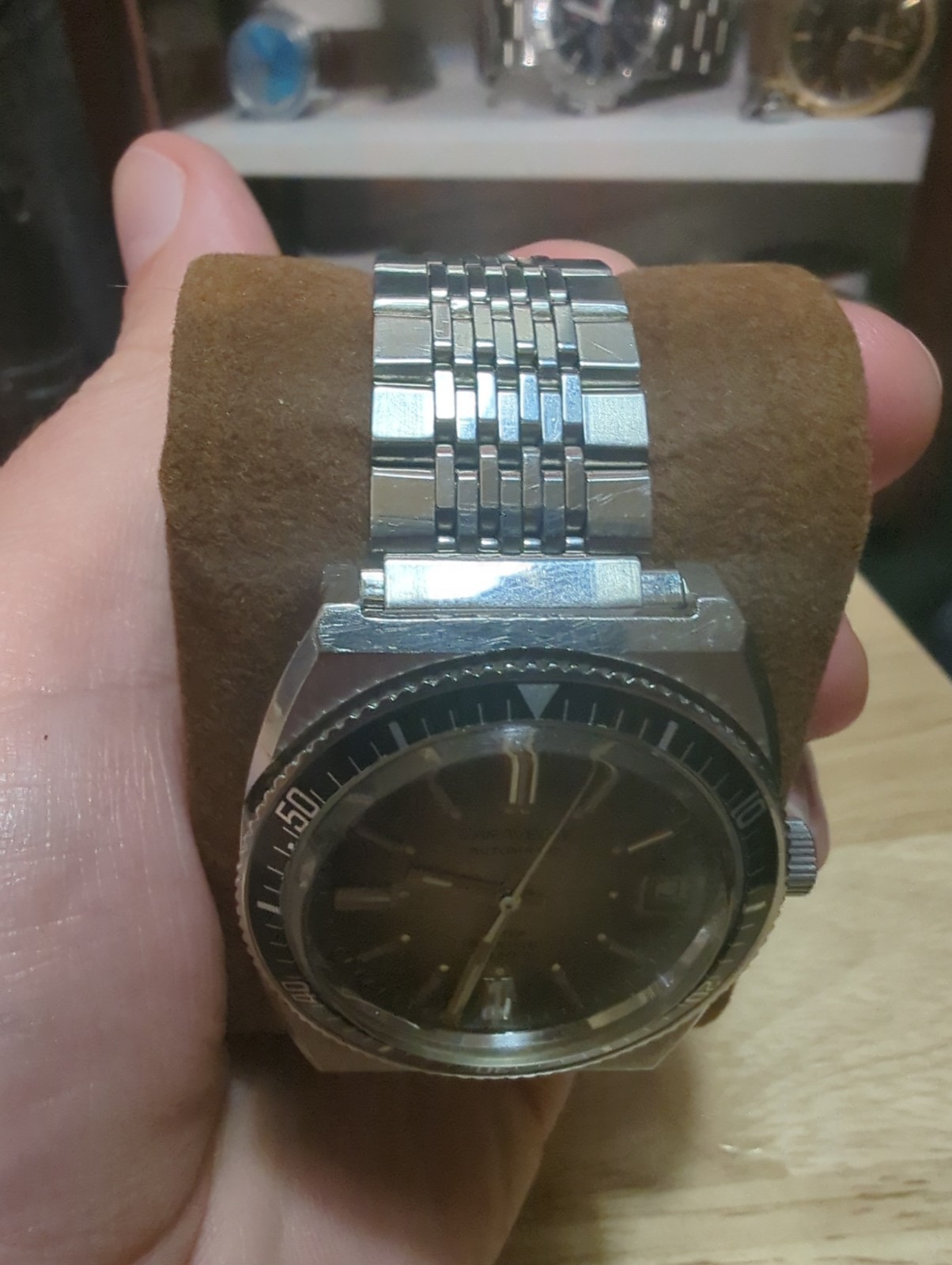 Vintage Bulova Caravelle Devil Diver 666 Ft N6 1976 Charcoal Sunburst Dial