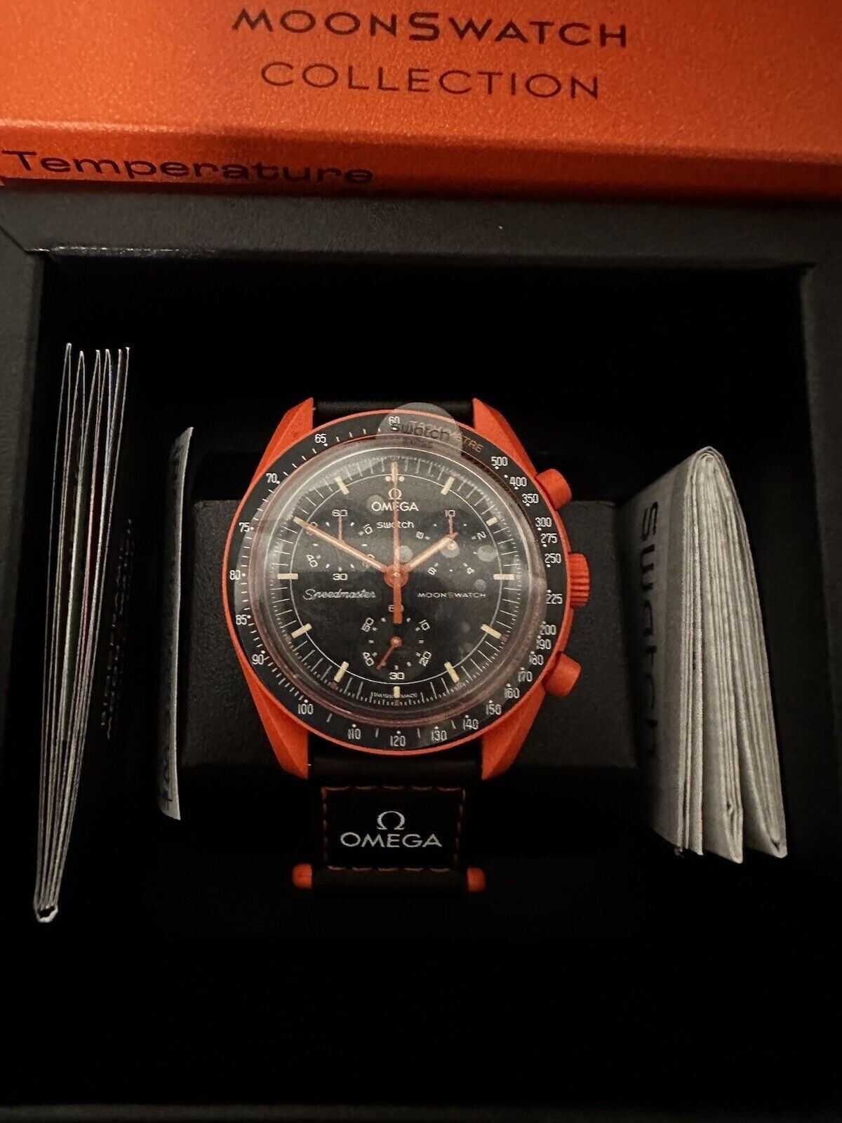 Swatch x Omega Bioceramic Moonswatch Mission To Earth LAVA BRAND NEW FAST SHIP