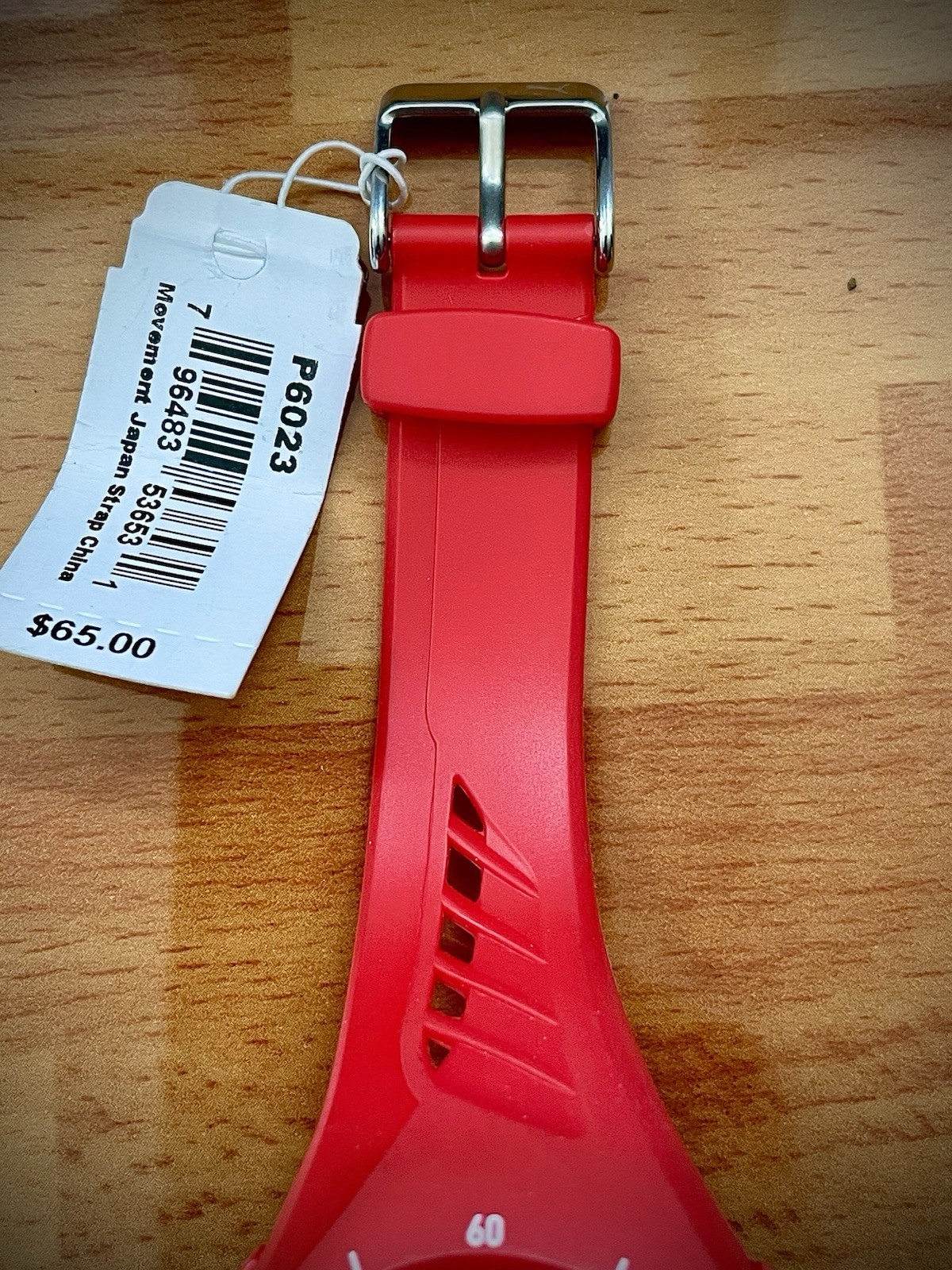 PUMA Women’s Watch P6023- Puma 3 LCD, Red Tone Polycarbonate – New!