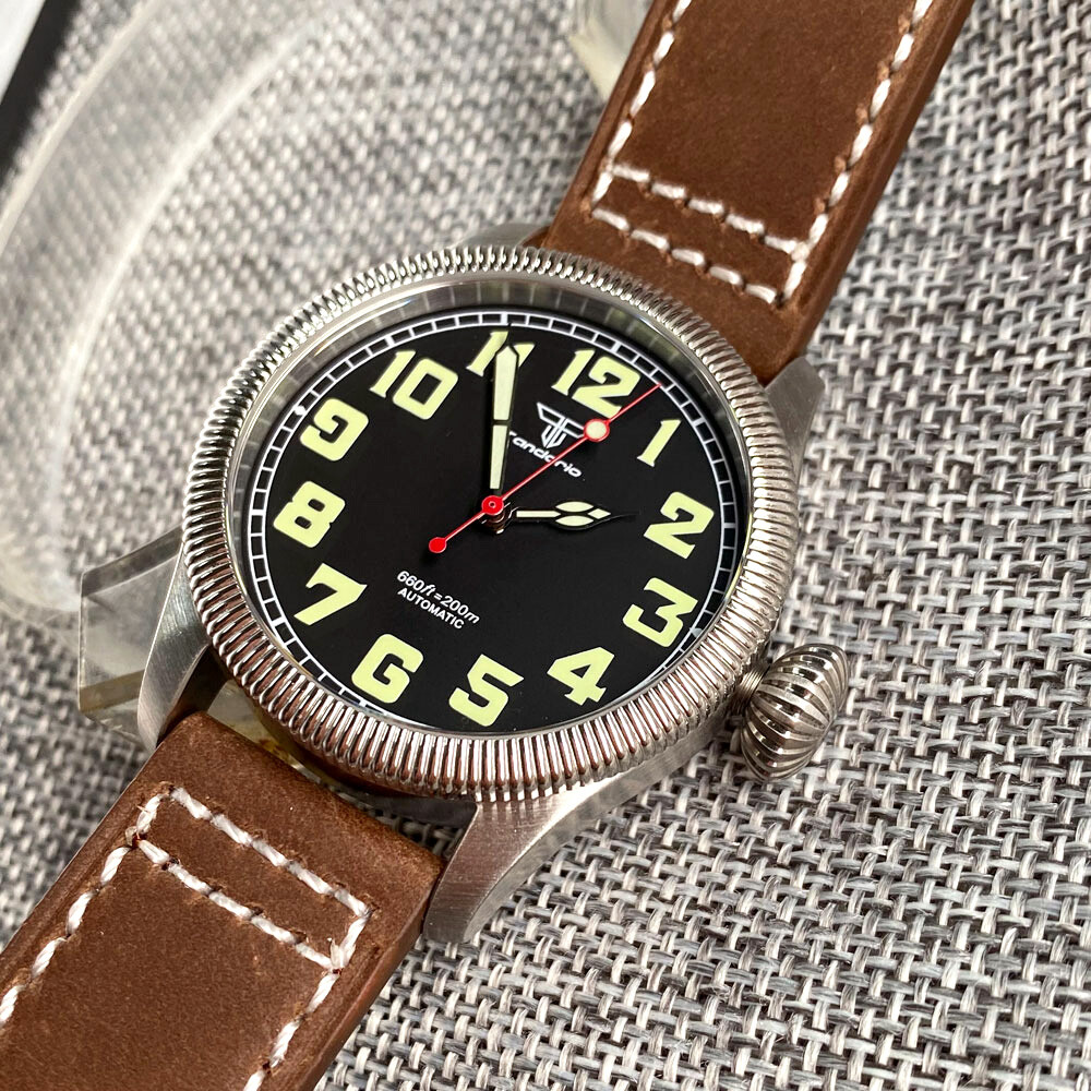 20ATM Diver 39mm Japan NH35A PT5000 Automatic Movement Men Watch Big Crown Lume