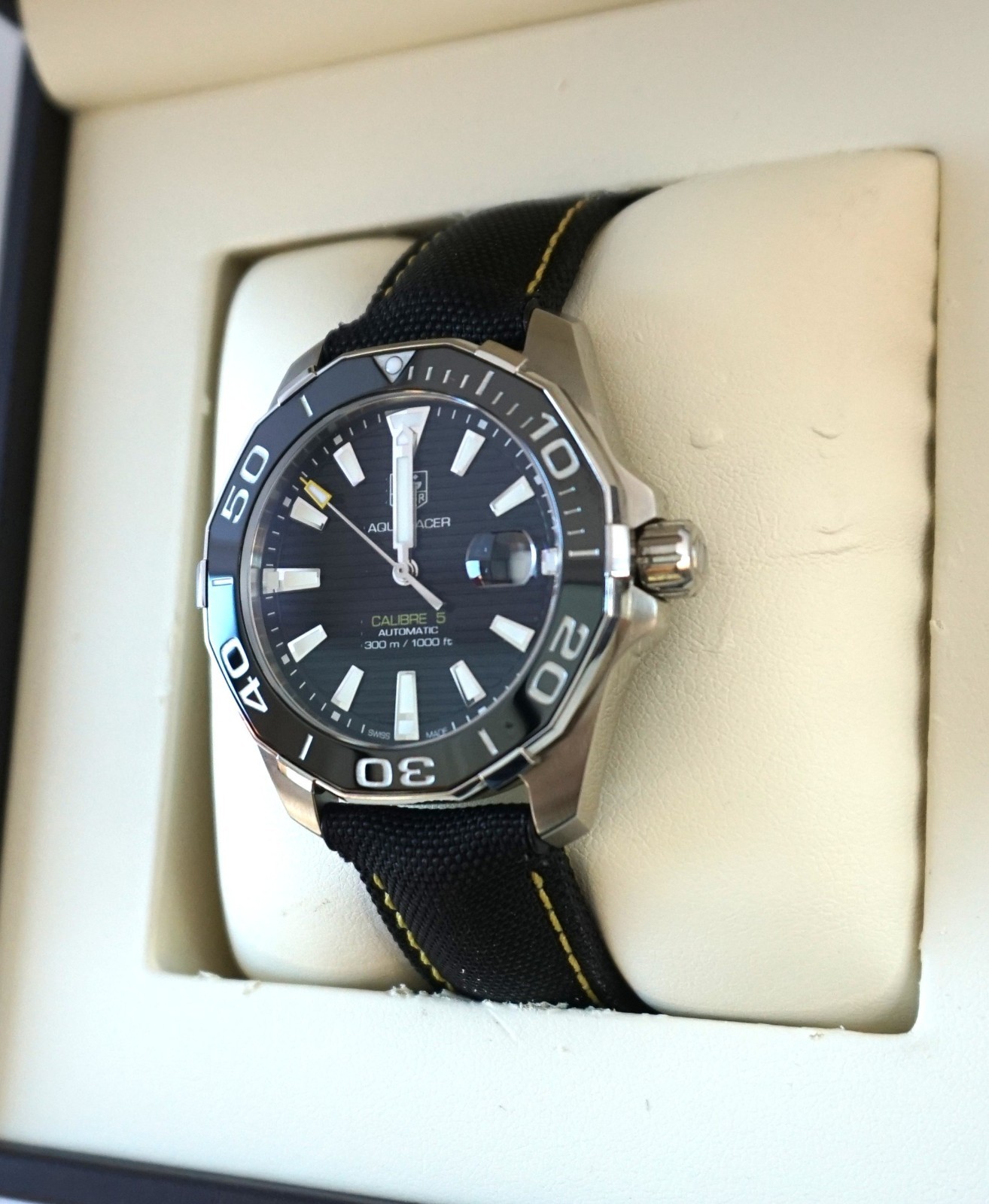TAG Heuer Aquaracer 300M Automatic WAY211A.FC6362 Black Ceramic Bezel Full Set