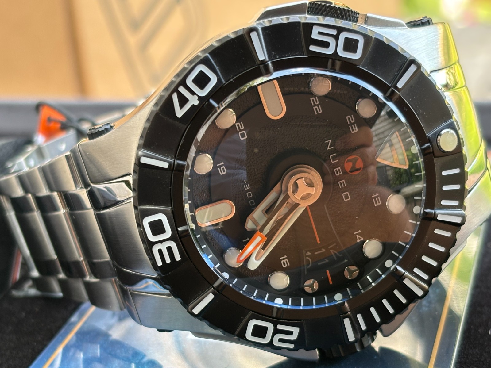 Nubeo Skylab Automatic Limited Edition Watch. Indigo. NB-6083-0H