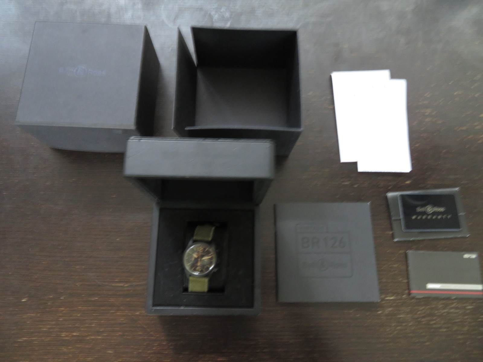 Bell & Ross BR126-94-SC Chronograph Mens Watch Automatic Swiss 42mm