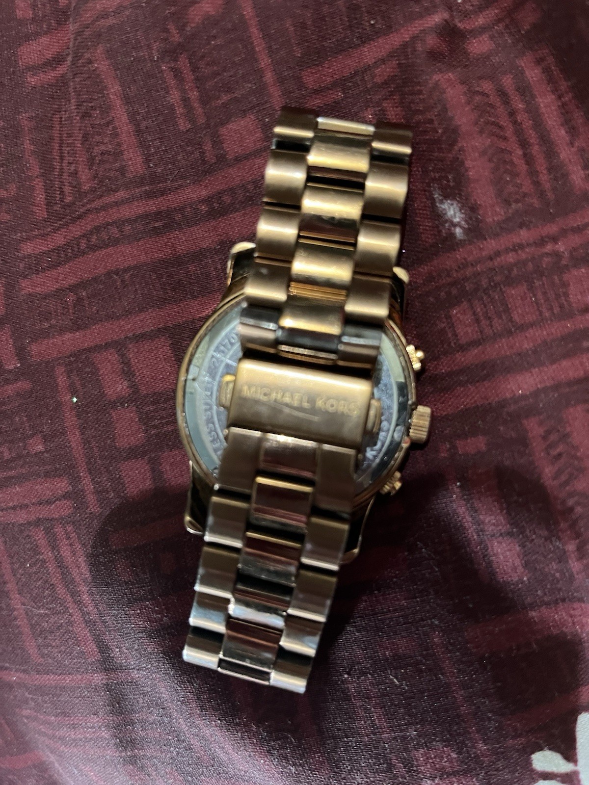 Michael Kors Parker Quartz Chronograph Gold Tone 39mm Stainless Bracelet 10ATM