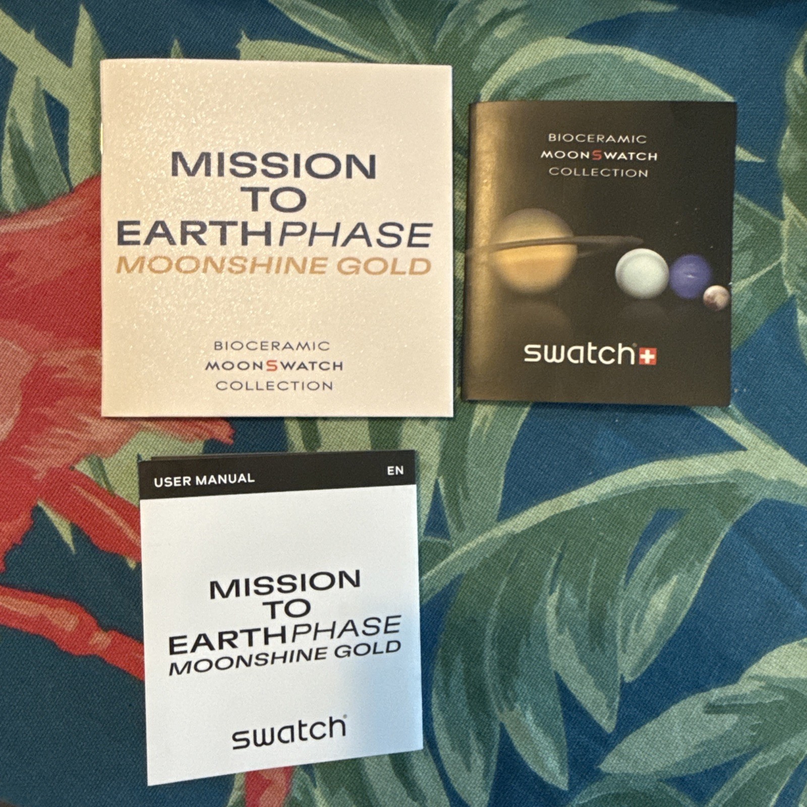 OMEGA x Swatch Cold Moon Mission to Earthphase Moonshine Gold 42mm White cold