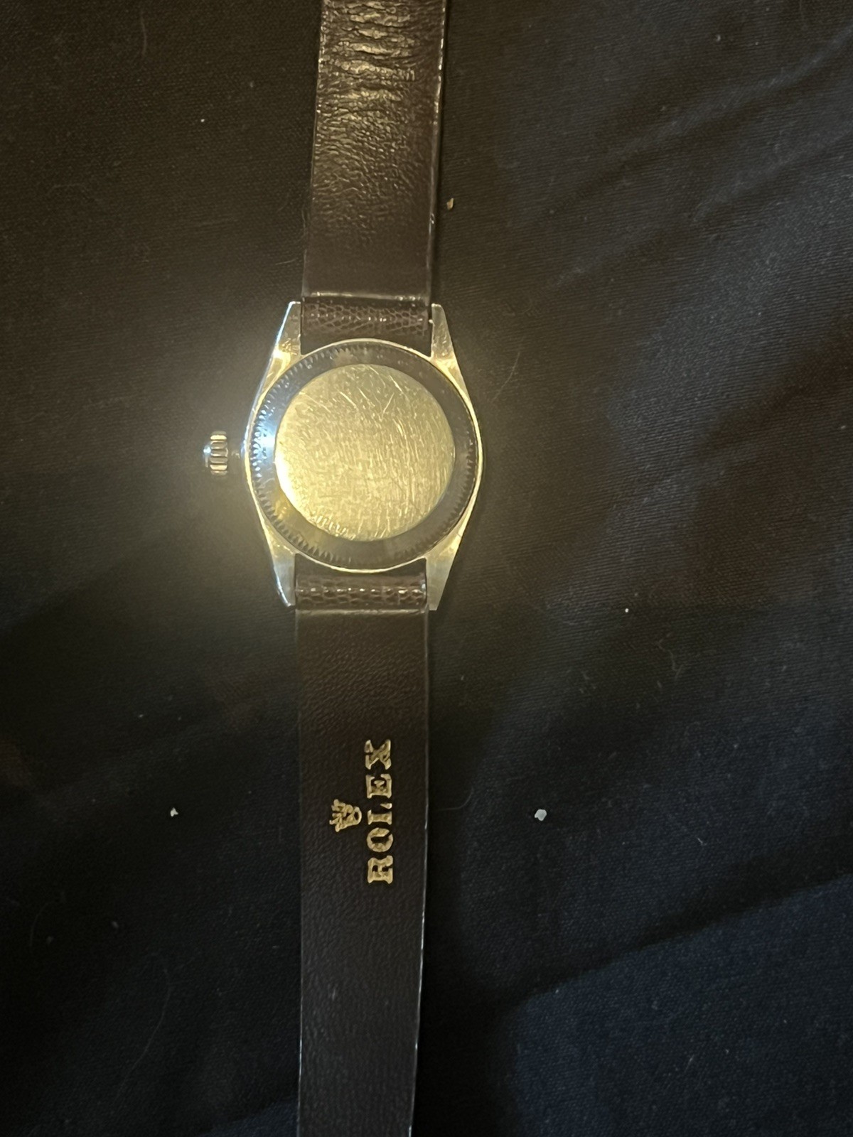 Rolex Oyster Perpetual 6618 Stainless Steel Watch — Missing Stem, But Works Well