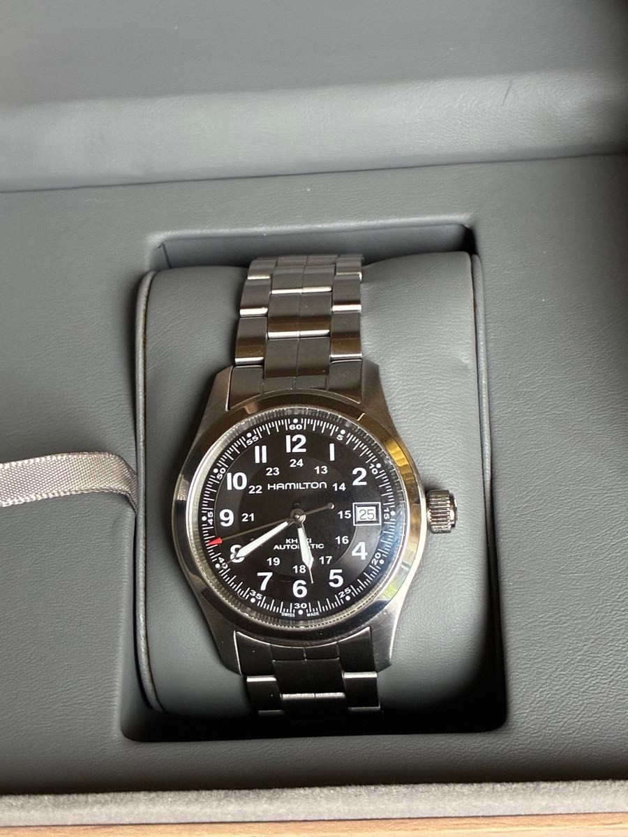 Hamilton Khaki Field Auto H70455133 38mm H-10 Automatic Black Dial Watch Box