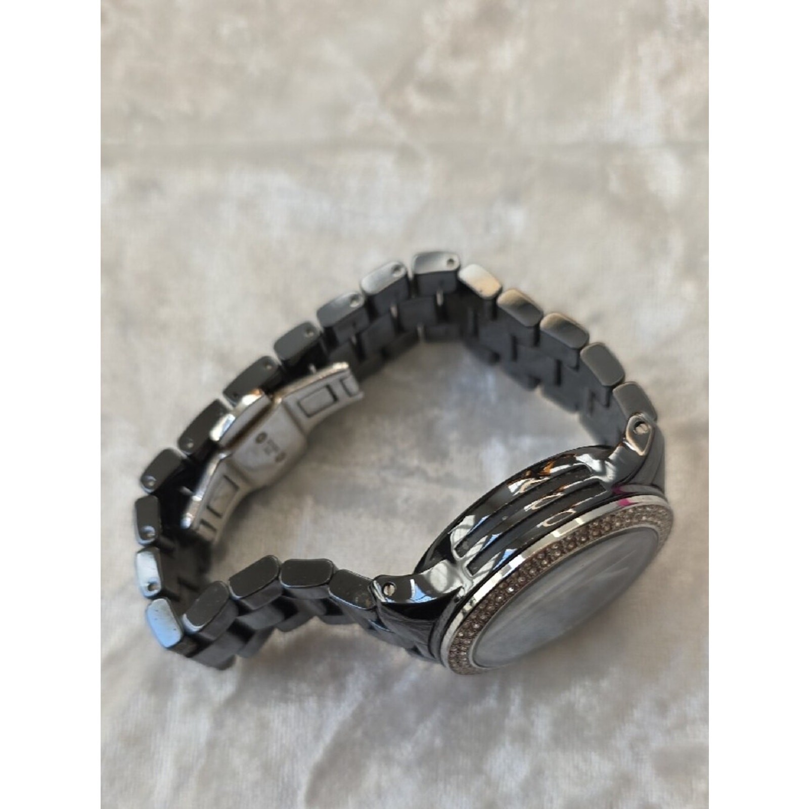 Michael Kors MK5190 Black Crystal-Bezel Chronograph Watch