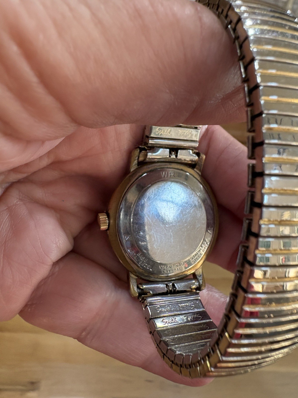 Vintage Benrus Mechanical Men’s Watch 3300 Two-Tone Dial Speidel Band Runs