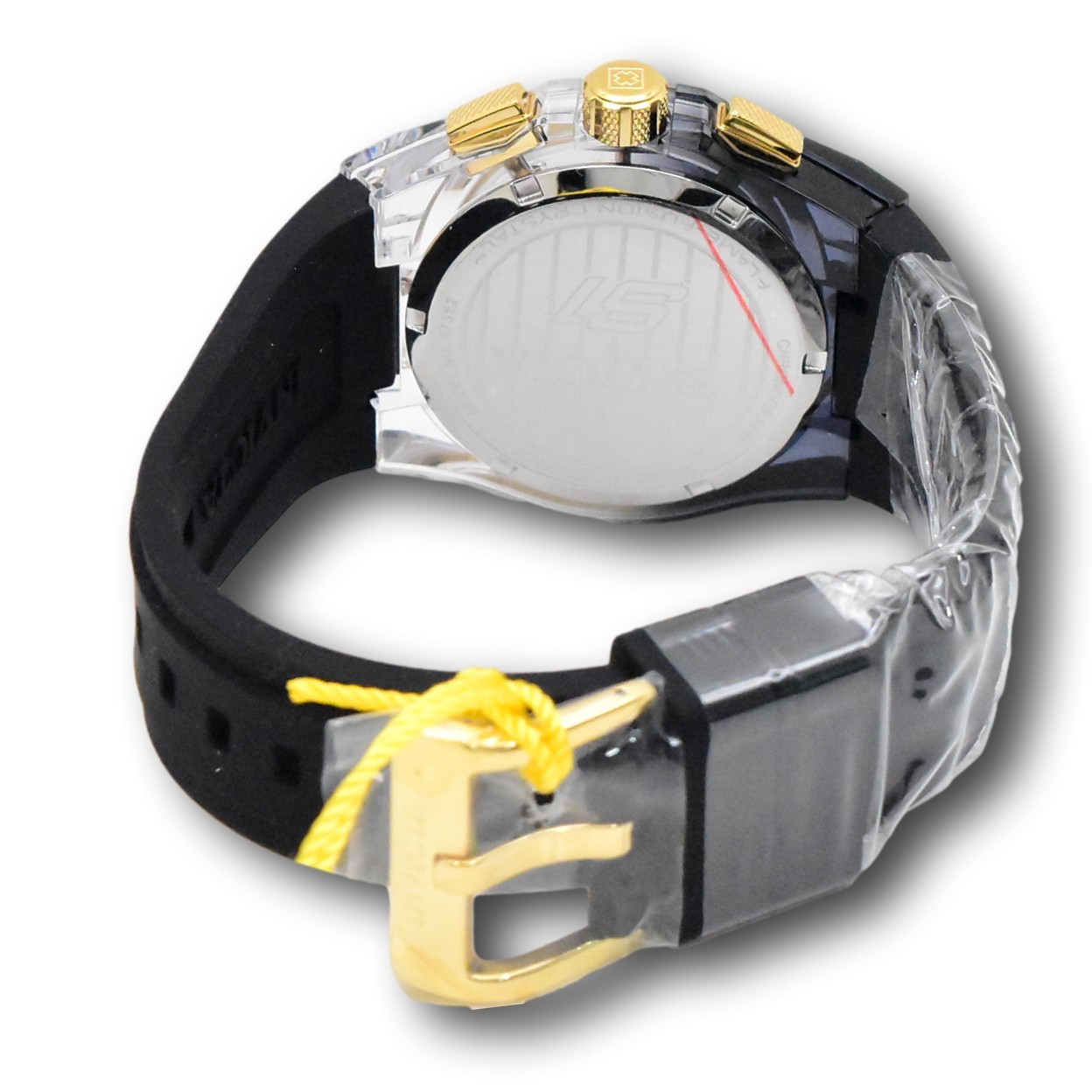Invicta S1 Rally Prism Color Flip Men’s 44mm Gray Clear Case Chrono Watch 47352
