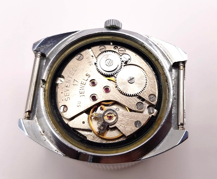 VINTAGE SOVIET RUSSIA USSR WRIST MENS WATCH POLJOT MECHANICS RARE WORKING