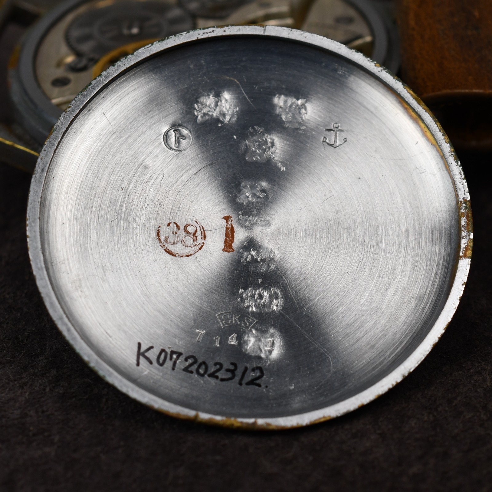 Seikosha Tensoku 1940’s Japanese Military Issued Pilot Aviator 48mm Manual Wind