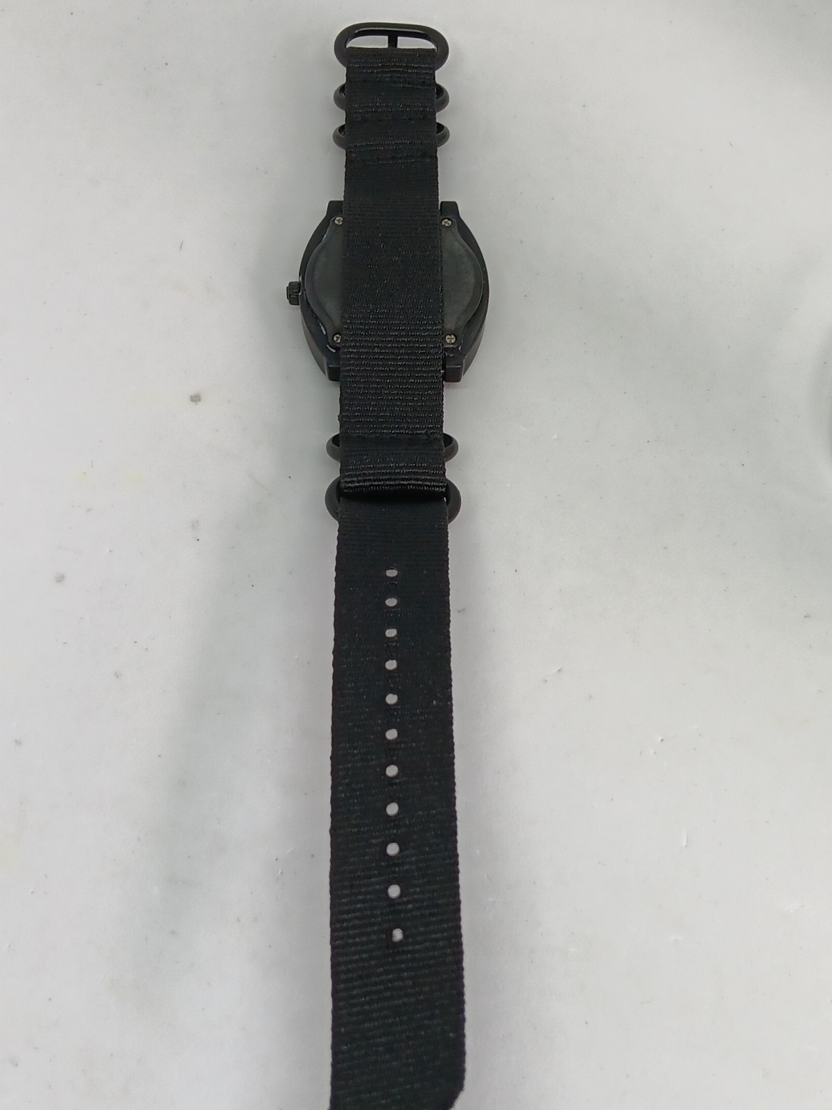 Nixon Time Teller Unisex 39mm Black Polycarbonate Nylon Strap Watch