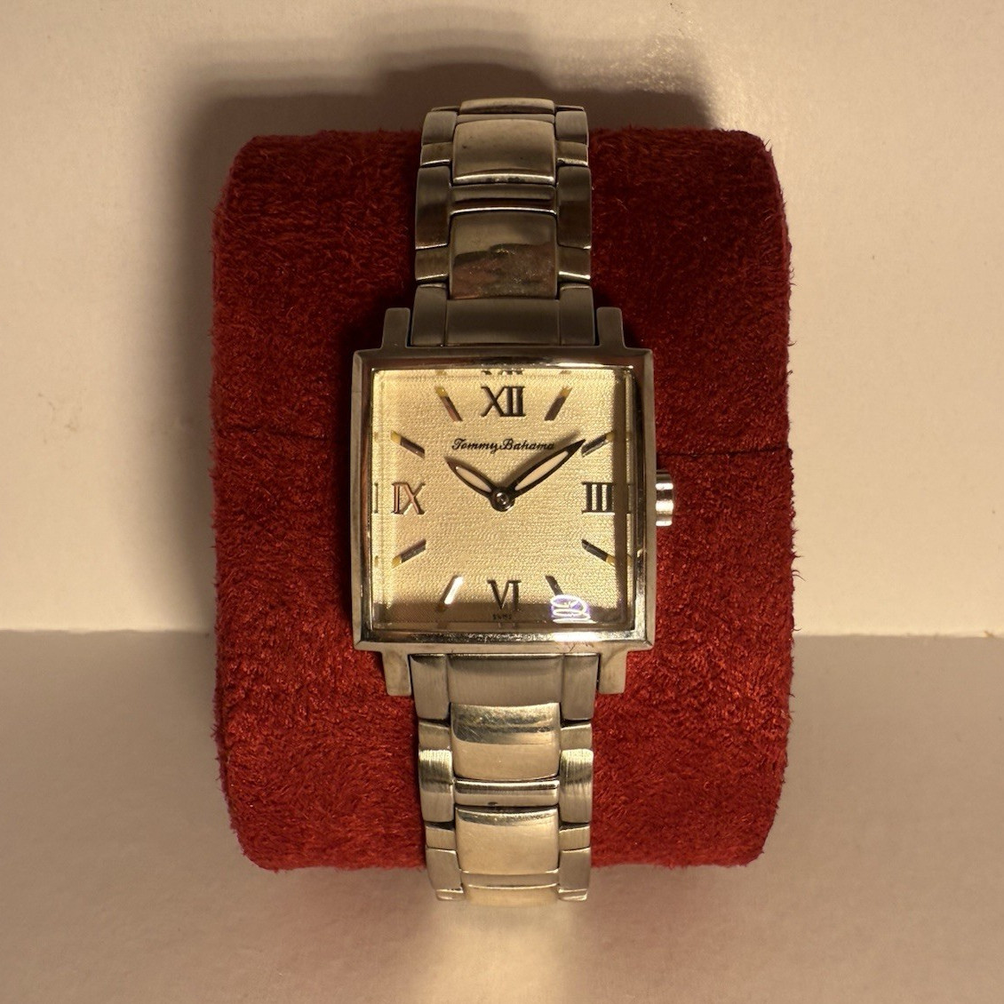 Tommy Bahama TB4001 Swiss Made Ag .925 Sterling Silver Quartz Men’s Watch