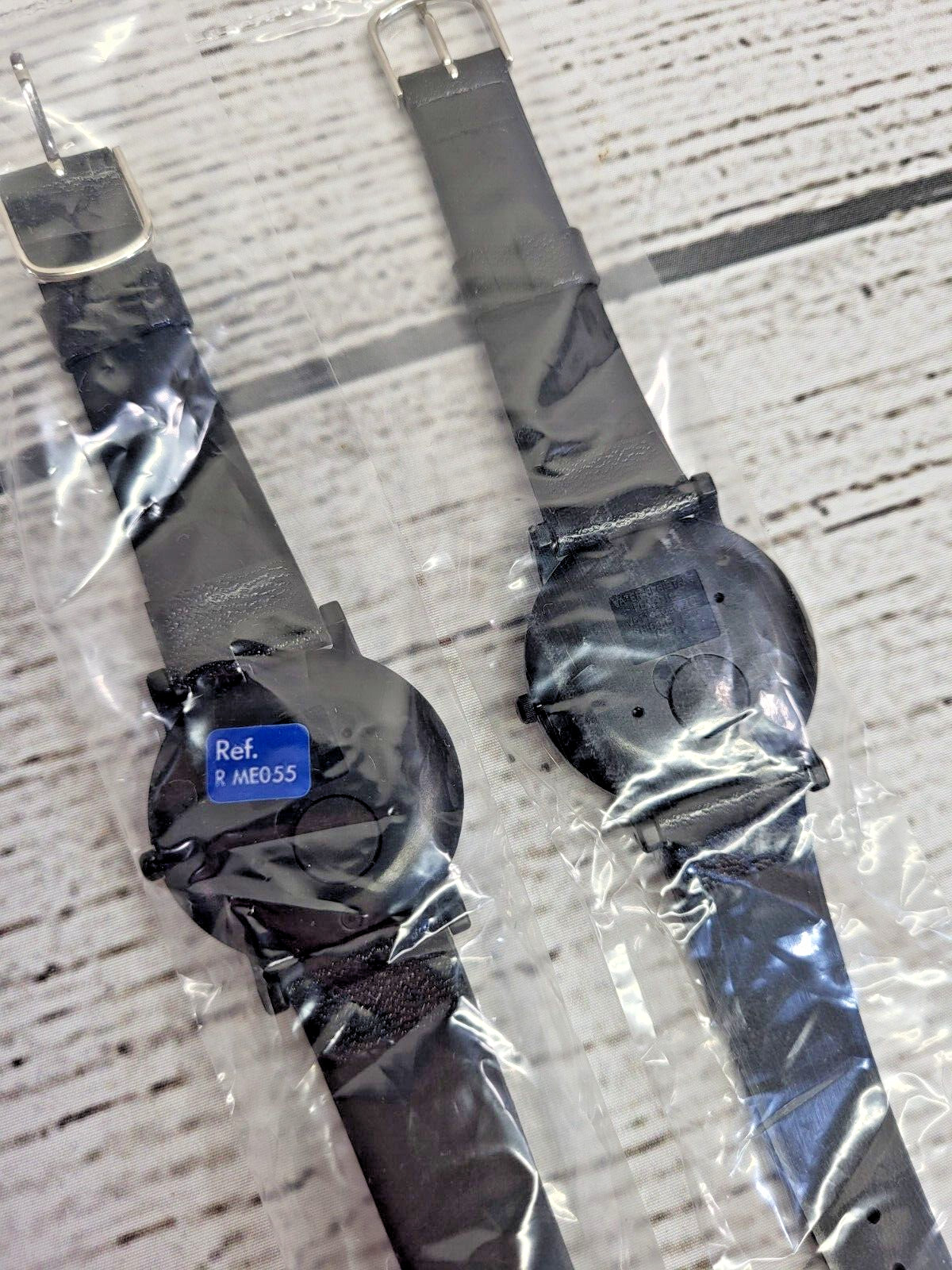 (2) Vintage Disneyland 35 Years Analog Wristwatch Leather Band Japan NEW NOS